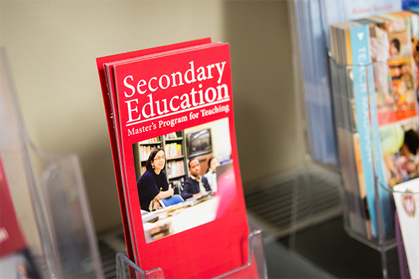 Secondary Education master's program pamphlet