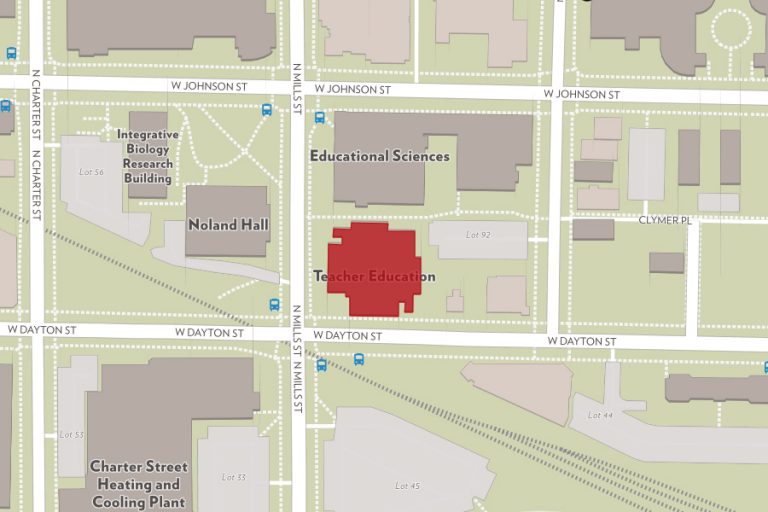 map of the teacher education building